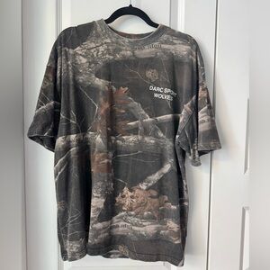 Darc Sport Camo T-Shirt Size Medium Wolves Forever 100% Cotton